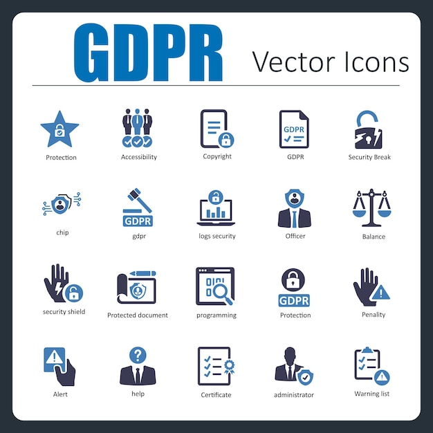 Iconos del RGPD