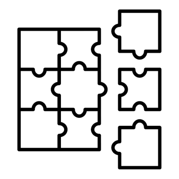 Iconos de rompecabezas