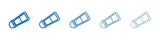 Iconos de sal y pimienta Colección de símbolos Contorno delgado