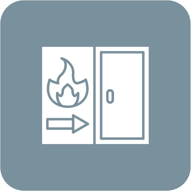 Iconos de las salidas de incendios