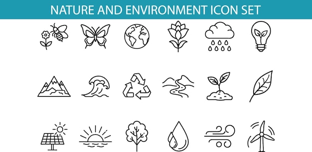 Iconos de salud y bienestar Ilustraciones de línea de arte