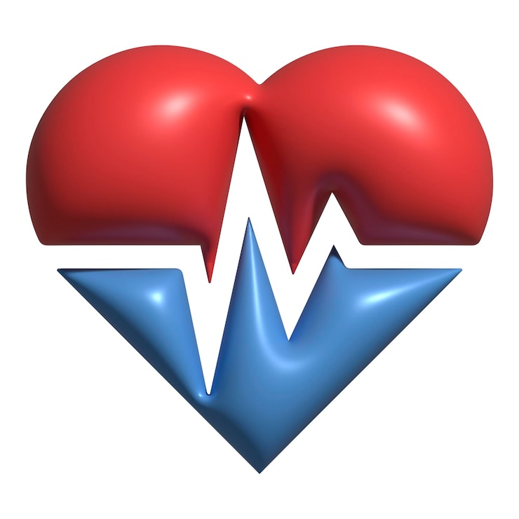 Iconos de salud simples con estilo 3D