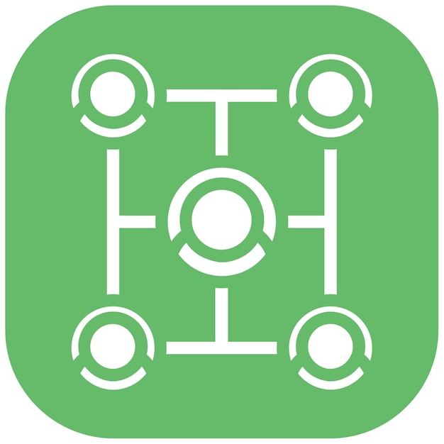 Iconos de segmentación de la red
