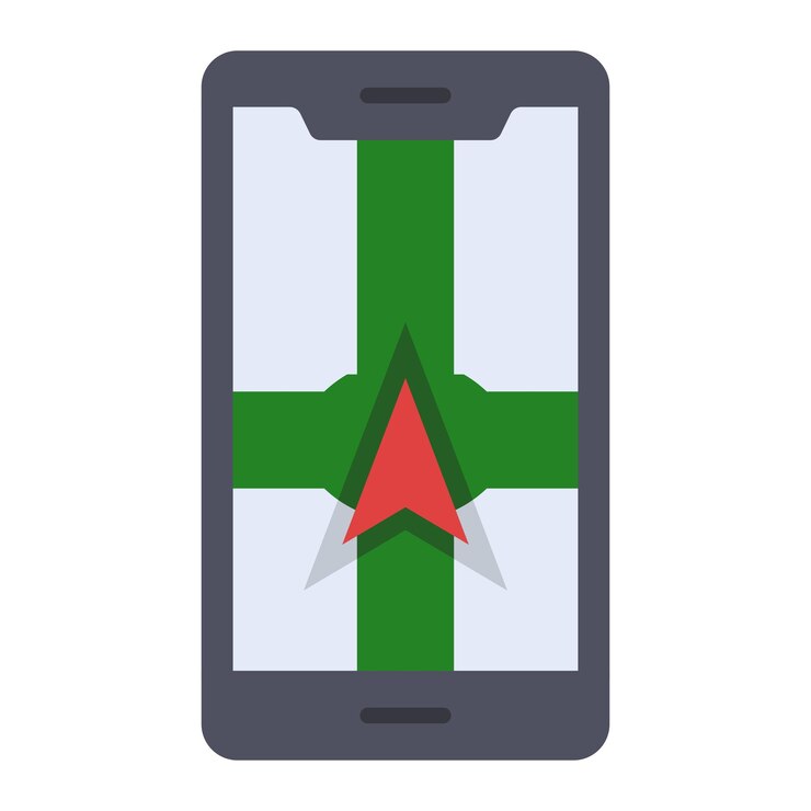 Vector iconos de seguimiento de gps