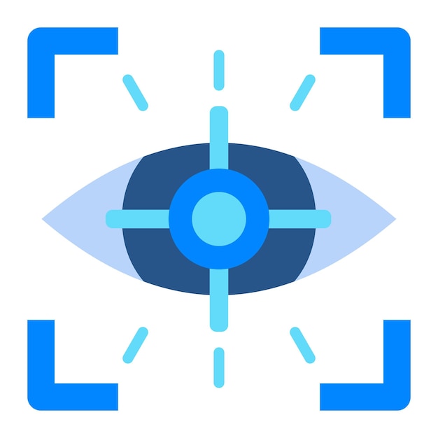 Vector iconos de seguimiento ocular