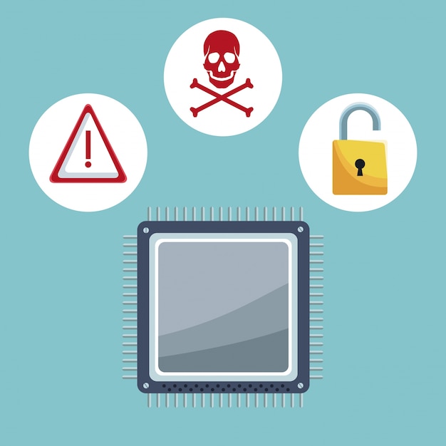 Iconos de seguridad cibernética