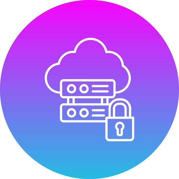 Iconos de seguridad de datos