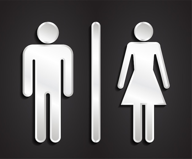 Iconos de señales de baños