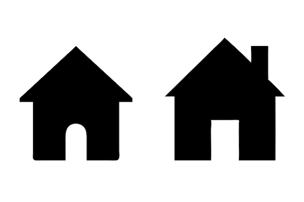 Iconos sencillos de la casa