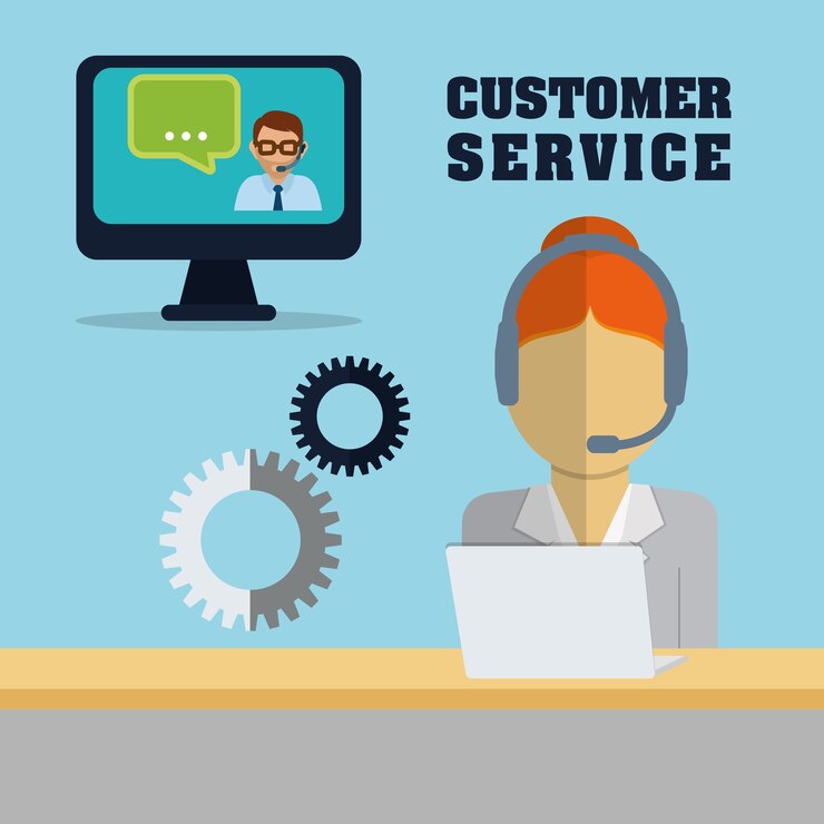 Vector iconos de servicio de atención al cliente