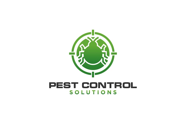 Iconos de servicio de control de plagas con insectos