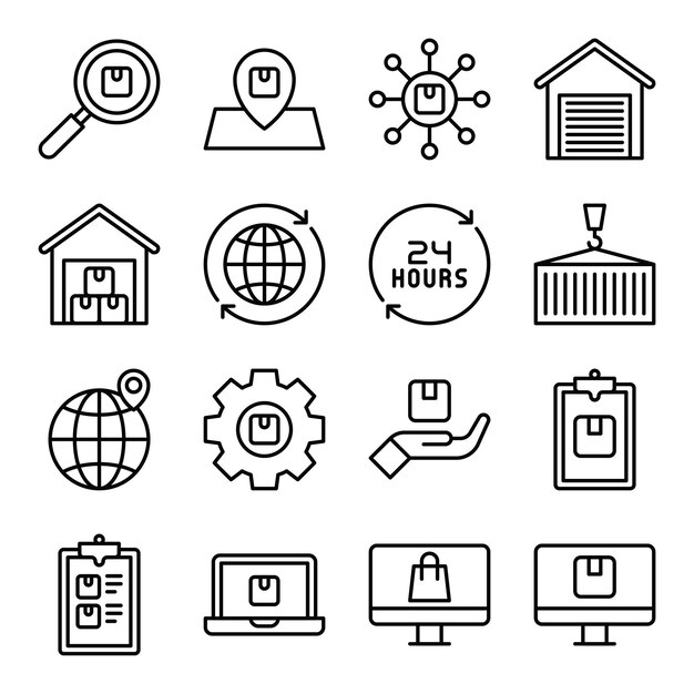 Iconos del servicio de entrega