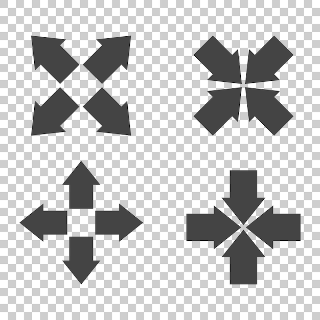 Íconos de símbolo de flecha Vector plano