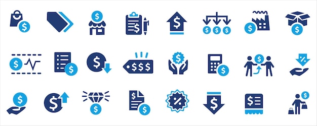 Iconos y símbolos financieros
