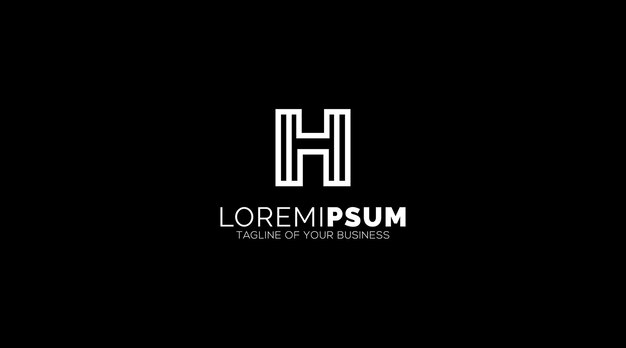 Iconos de símbolos de plantilla de logotipo de letra H