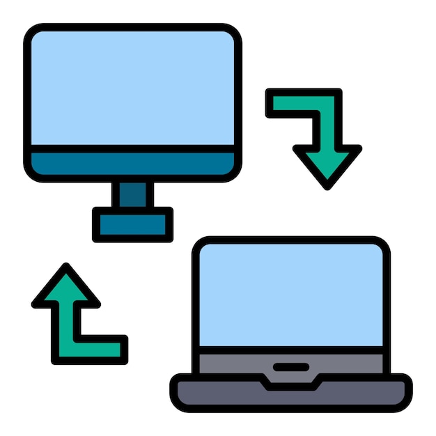 Vector iconos de sincronización