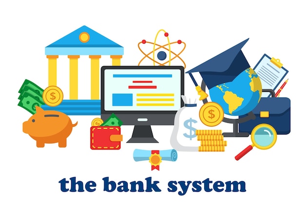 Iconos para el sistema bancario