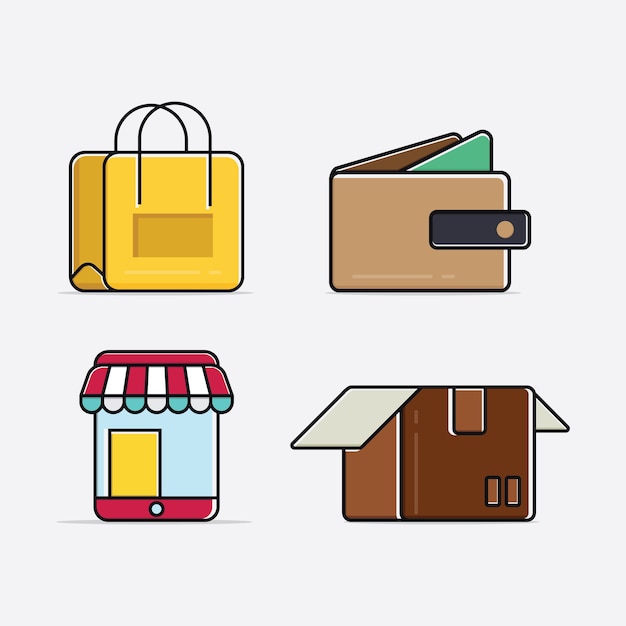 iconos sobre compras