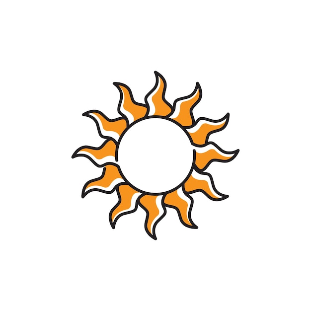 Iconos de sol vectoriales Diferentes colecciones de dibujos de sol Iconos de concepto de figuras de verano