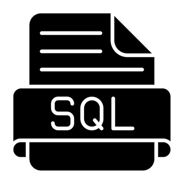 Vector iconos de sql