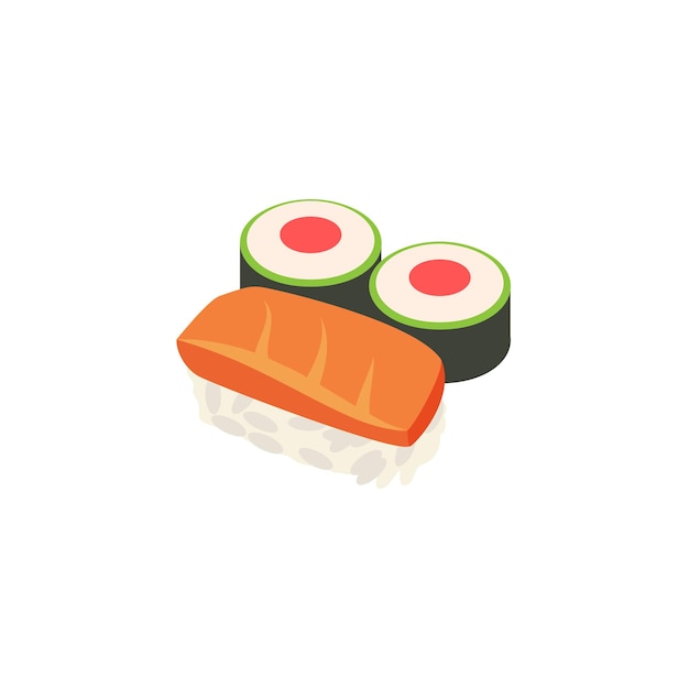 Iconos de sushi Diseño de ilustraciones vectoriales