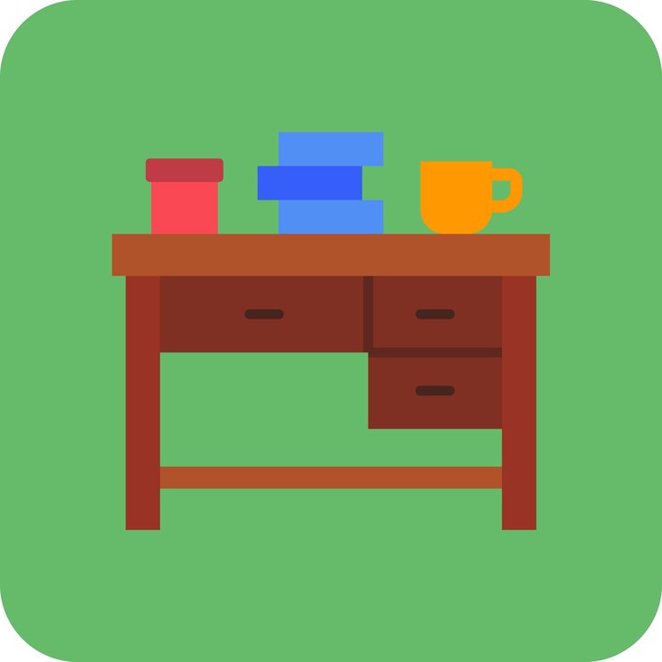 Vector iconos de la tabla
