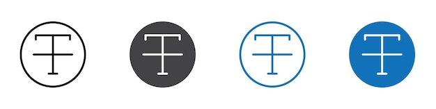 Iconos tachados aislados en un conjunto de vectores de fondo blanco