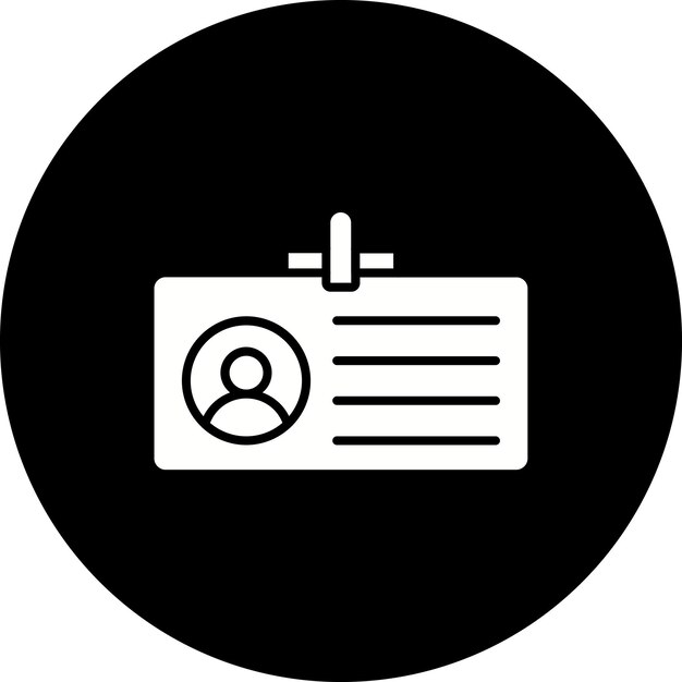 Iconos de la tarjeta de identificación