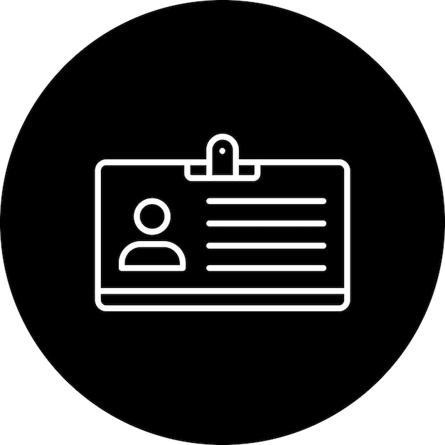 Iconos de la tarjeta de identificación