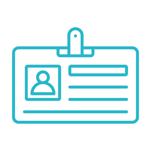 Iconos de la tarjeta de identificación