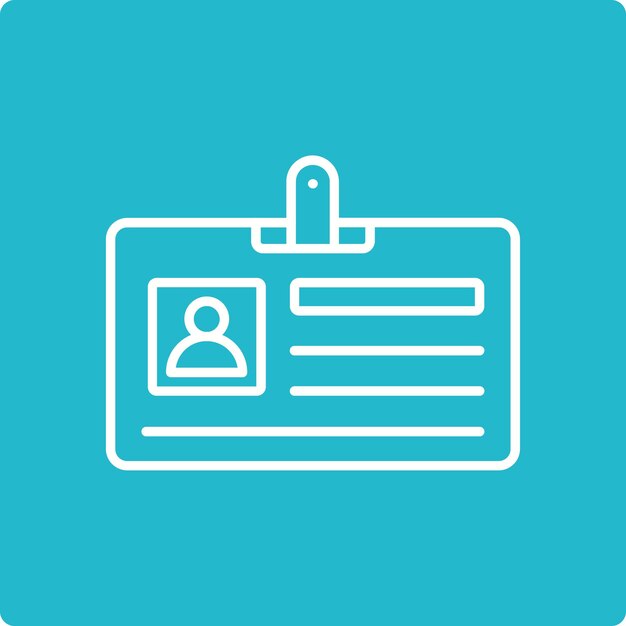 Iconos de la tarjeta de identificación