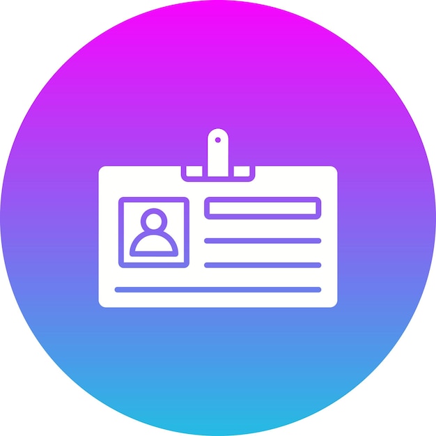 Iconos de la tarjeta de identificación