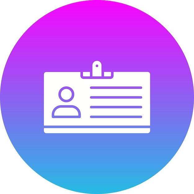Iconos de la tarjeta de identificación