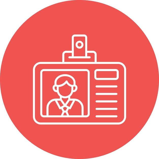 Iconos de la tarjeta de identificación