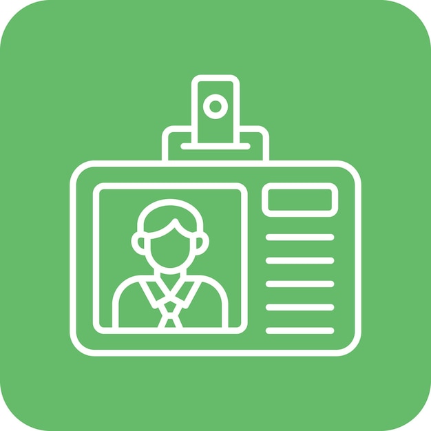 Iconos de la tarjeta de identificación