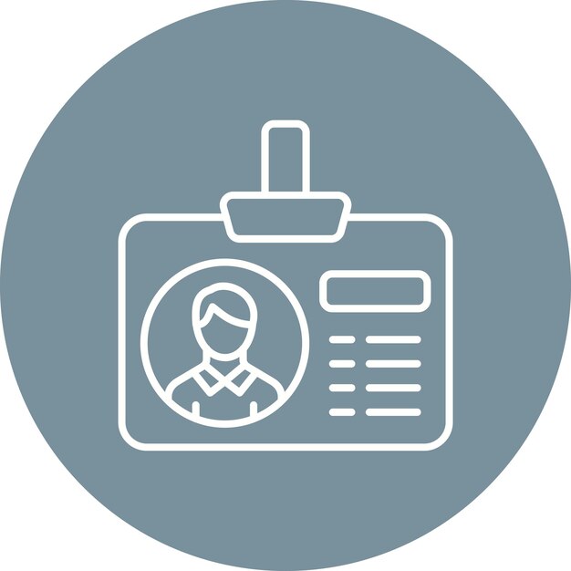 Iconos de la tarjeta de identificación