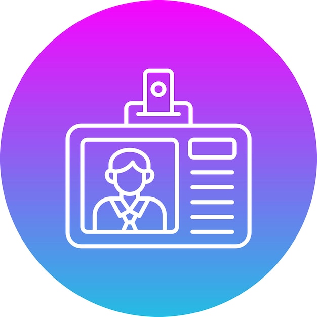Iconos de la tarjeta de identificación