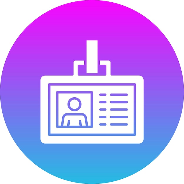 Iconos de la tarjeta de identificación