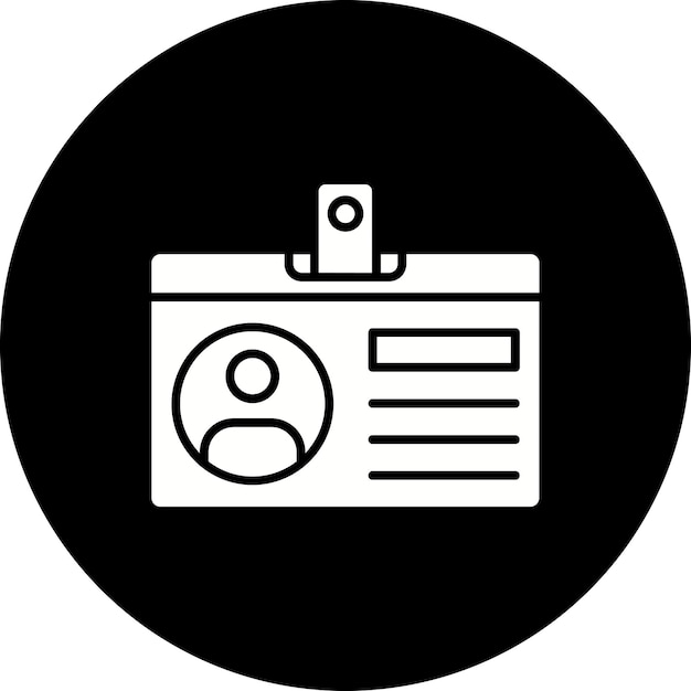 Iconos de la tarjeta de identificación