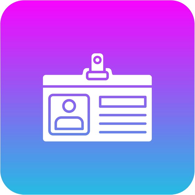Iconos de la tarjeta de identificación