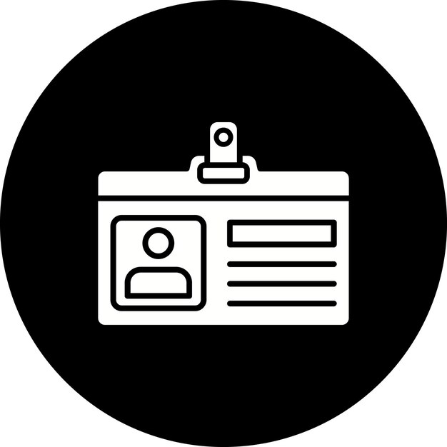 Iconos de la tarjeta de identificación