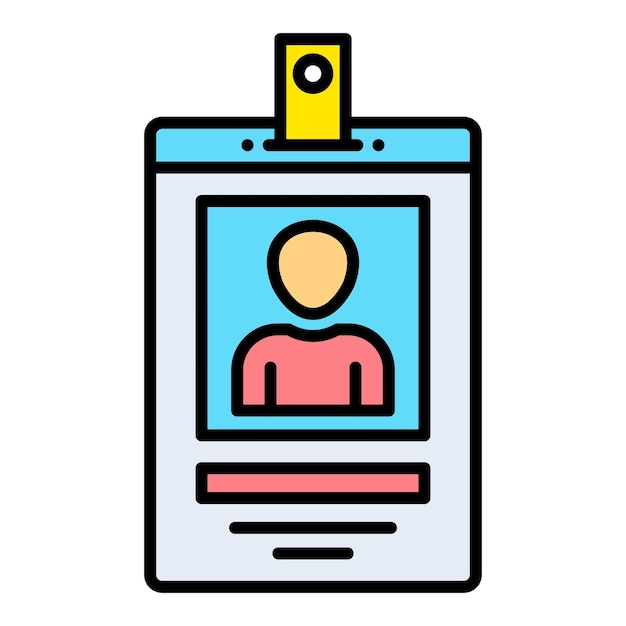 Iconos de la tarjeta de identificación