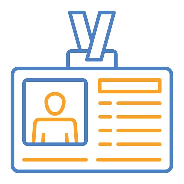 Iconos de la tarjeta de identificación