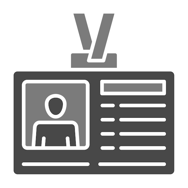 Iconos de la tarjeta de identificación