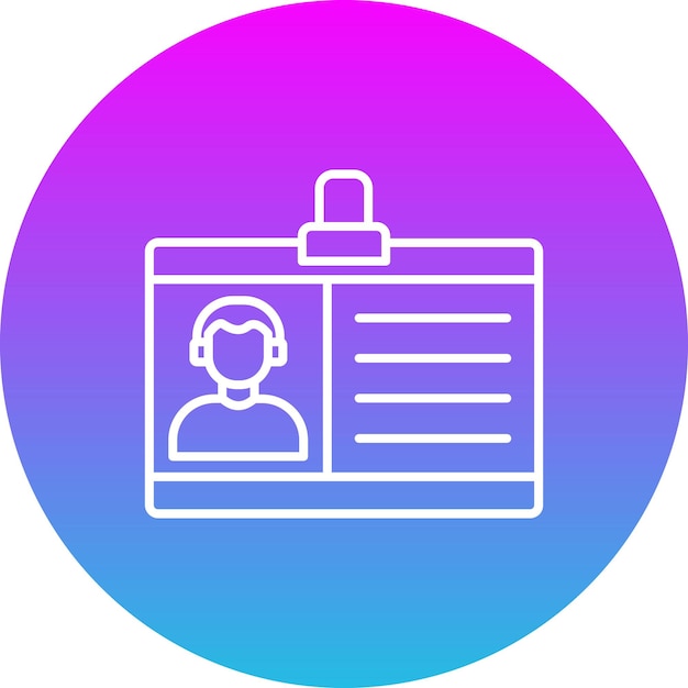 Iconos de la tarjeta de identificación