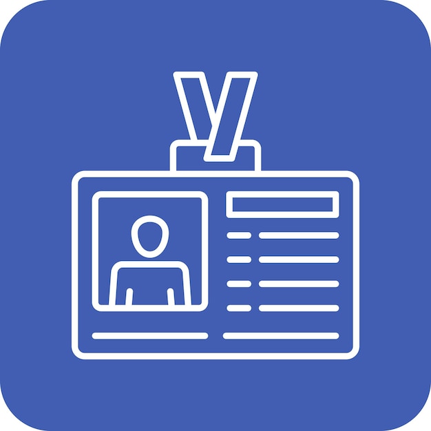 Iconos de la tarjeta de identificación
