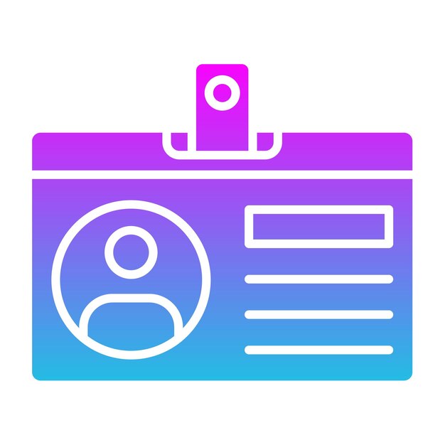 Iconos de la tarjeta de identificación