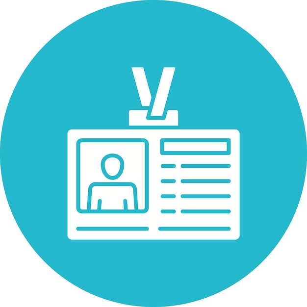 Iconos de la tarjeta de identificación