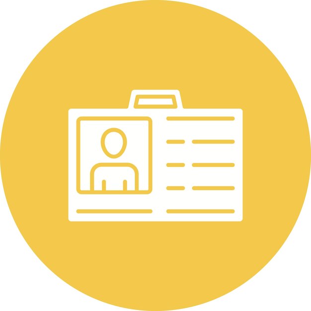 Iconos de la tarjeta de identificación