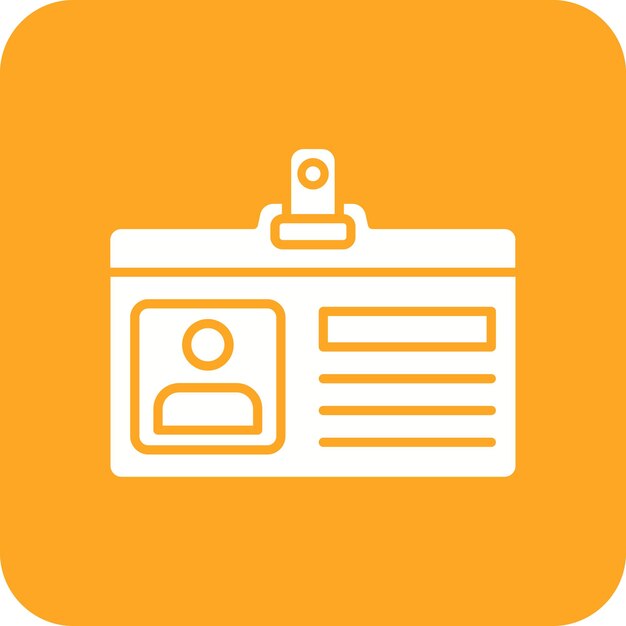 Iconos de la tarjeta de identificación